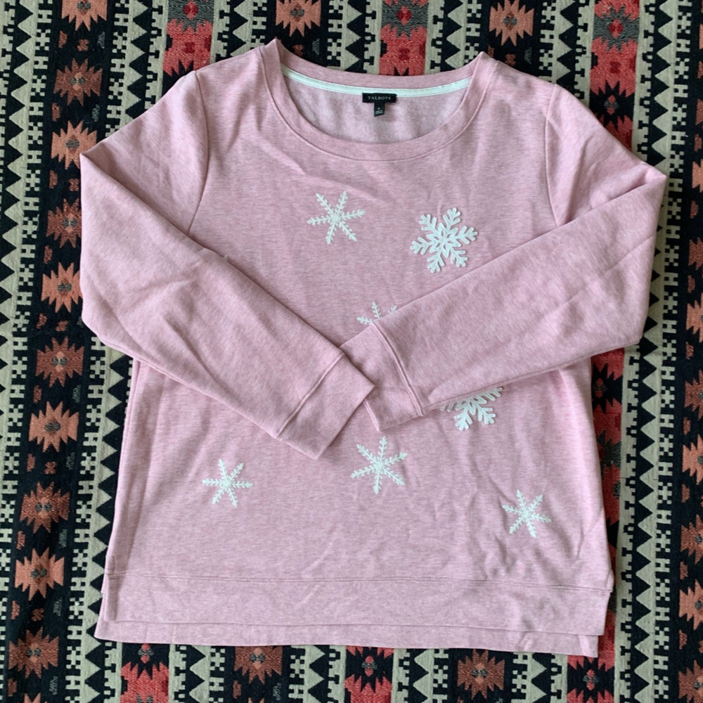 Talbots Snowflake Crewneck - Picture 6 of 8